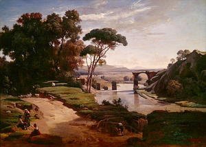 Jean-Baptiste-Camille Corot - The Bridge at Narni, c.1826-27