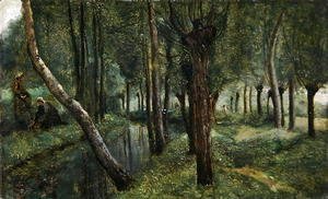 Jean-Baptiste-Camille Corot - The Dyke, c.1865