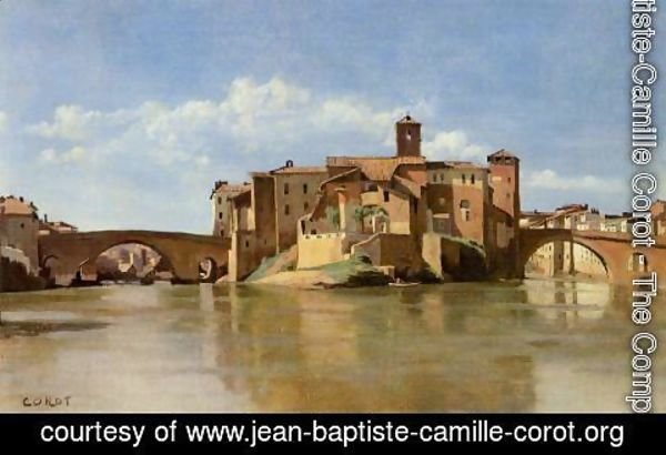 Jean-Baptiste-Camille Corot - Rome - the Basilica of Constantine