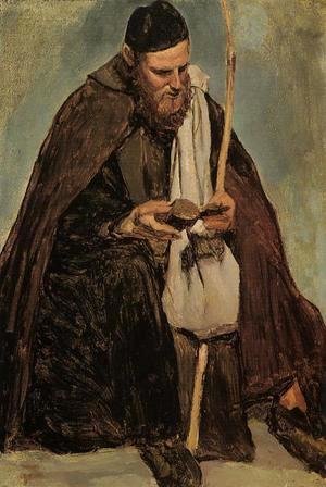 Jean-Baptiste-Camille Corot - Italian Monk Reading