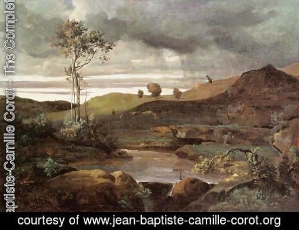 Jean-Baptiste-Camille Corot - The Roman Campagna in Winter