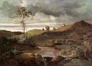 Jean-Baptiste-Camille Corot - The Roman Campagna in Winter