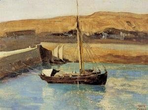 Jean-Baptiste-Camille Corot - Honfleur - Fishing Boat