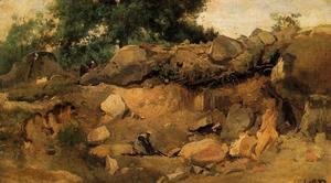 Jean-Baptiste-Camille Corot - Quarry of the Chaise-Mre at Fontainebleau