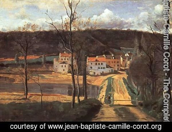 Jean-Baptiste-Camille Corot - Ville d'Avray - the Pond and the Cabassud House