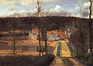 Jean-Baptiste-Camille Corot - Ville d'Avray - the Pond and the Cabassud House