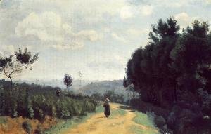 Jean-Baptiste-Camille Corot - The Severes Hills - Le Chemin Troyon