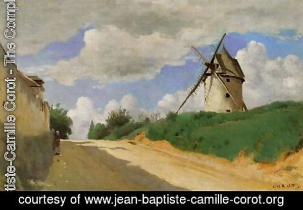 Jean-Baptiste-Camille Corot - Windmill on the Cote de Picardie, near Versailles