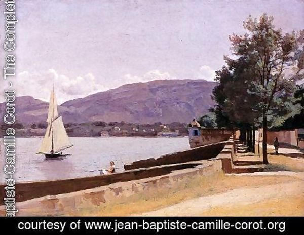 Jean-Baptiste-Camille Corot - Le Quai des Paquis, Geneva