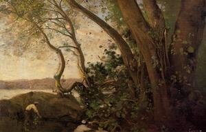 Jean-Baptiste-Camille Corot - Nemi, the Lake's Edge