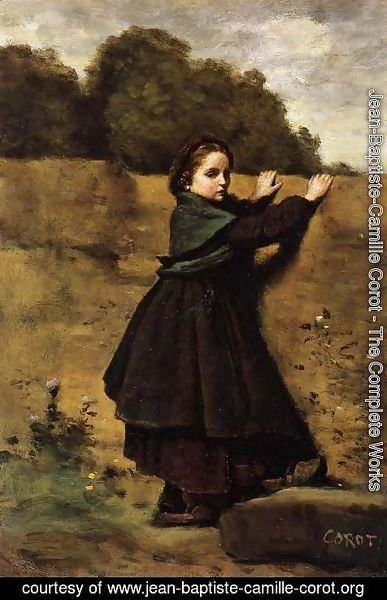Jean-Baptiste-Camille Corot - The Curious Little Girl
