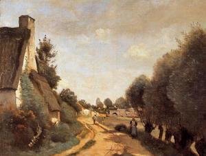 Jean-Baptiste-Camille Corot - A Road near Arras