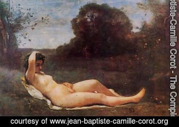 Jean-Baptiste-Camille Corot - Reclining Nymph