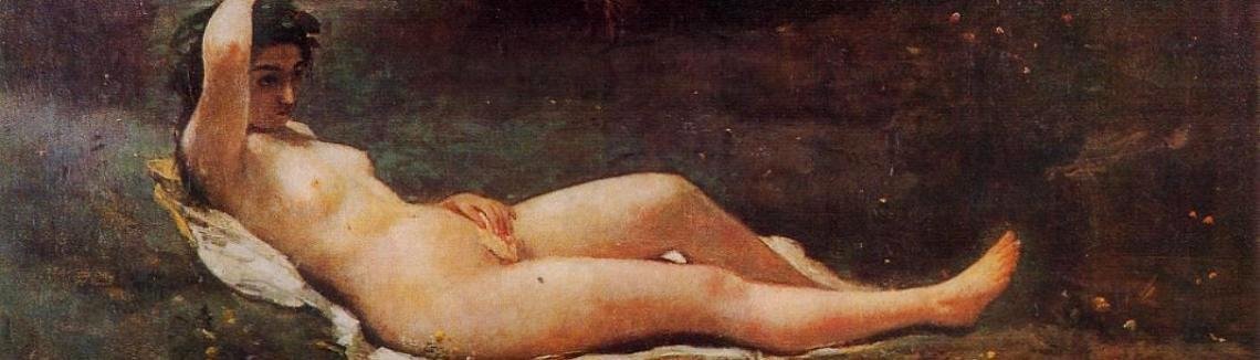 Jean-Baptiste-Camille Corot - Reclining Nymph