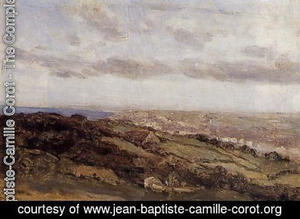 Jean-Baptiste-Camille Corot - Bologne-sur-Mer, View from the High Cliffs
