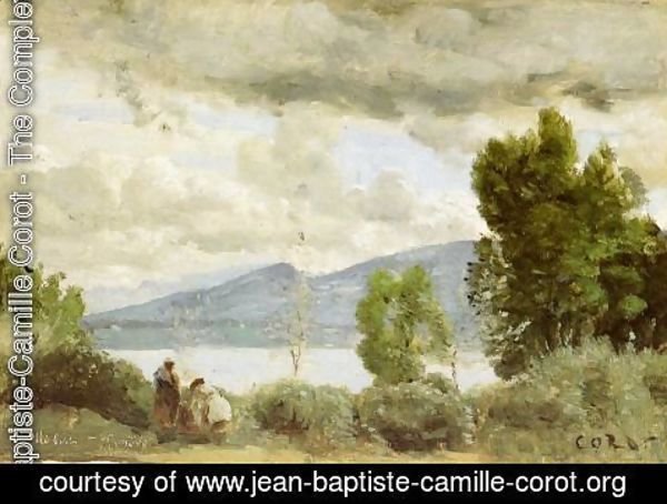 Jean-Baptiste-Camille Corot - View of the Chalet de Chenes, Bellevue, Geneva