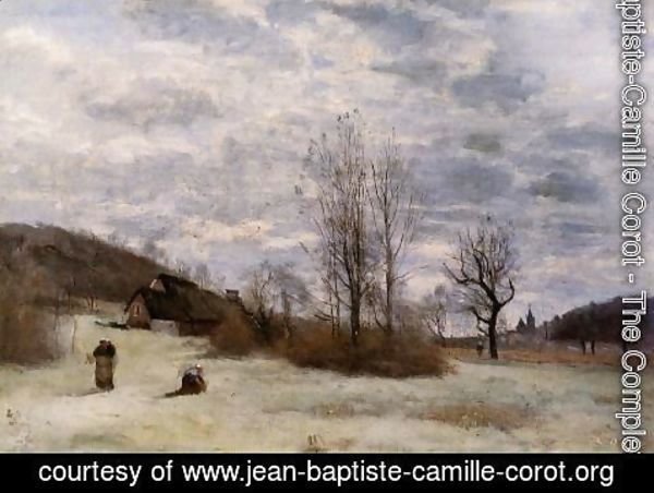 Jean-Baptiste-Camille Corot - Plains near Beauvais