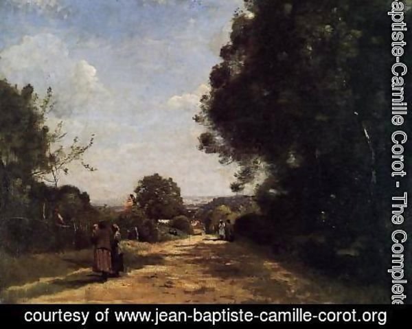 Jean-Baptiste-Camille Corot - Sevres-Brimborion - View toward Paris