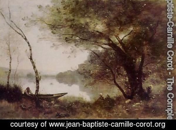 Jean-Baptiste-Camille Corot - The Boatmen of Mortefontaine