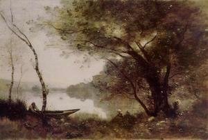 Jean-Baptiste-Camille Corot - The Boatmen of Mortefontaine