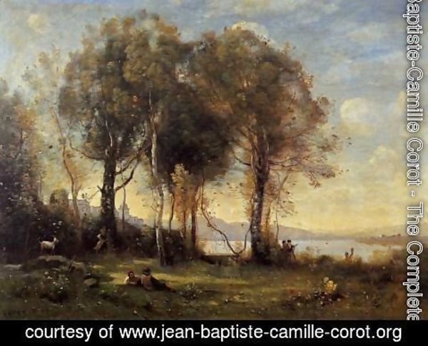 Jean-Baptiste-Camille Corot - Goatherds on the Borromean Islands