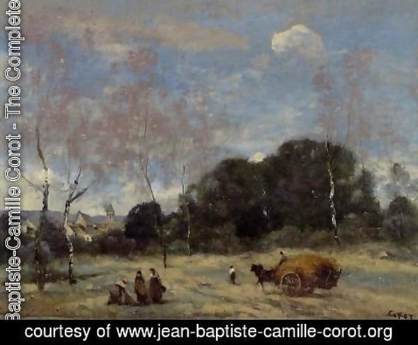 Jean-Baptiste-Camille Corot - Return of the Hayers to Marcoussis