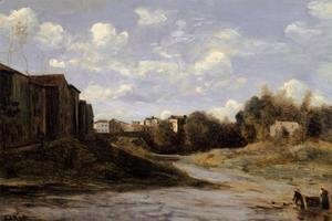 Jean-Baptiste-Camille Corot - The Banks of the Midouze, Mont-de-Marsan, as Seen from the Pont du Commerce