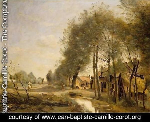 Jean-Baptiste-Camille Corot - The Sin-le-Noble Road near Douai