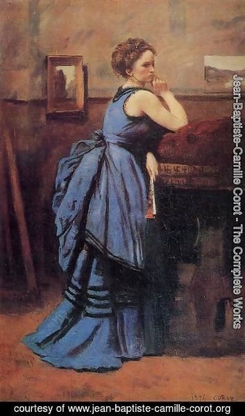 Jean-Baptiste-Camille Corot - Lady in Blue