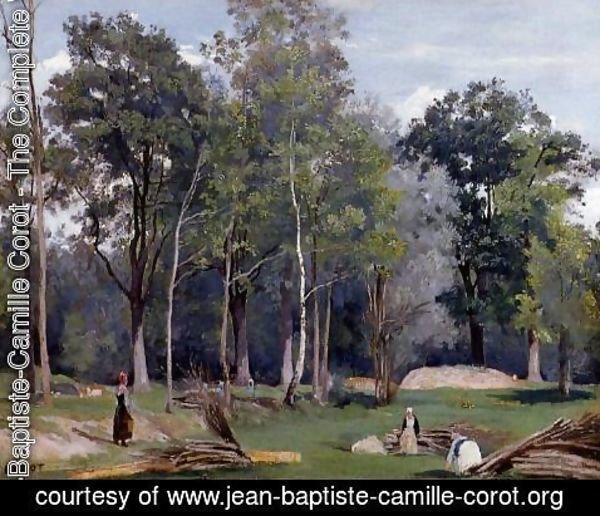 Jean-Baptiste-Camille Corot - In the Woods at Ville d'Avray