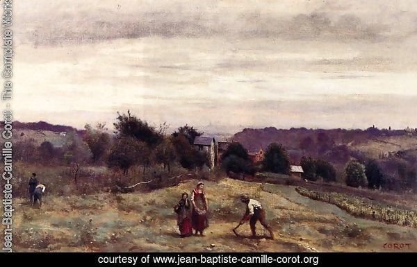 Ville d'Avray - the Heights: Peasants Working in a Field