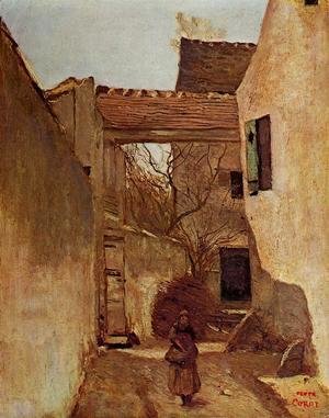 Jean-Baptiste-Camille Corot - Village Corner, Ecouen