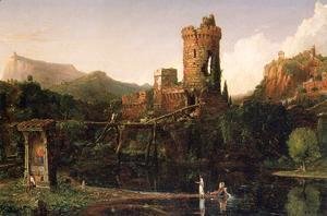 Jean-Baptiste-Camille Corot - Landscape Composition: Italian Scenery