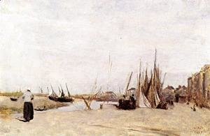 Jean-Baptiste-Camille Corot - Fishermen's Quay, Trouville