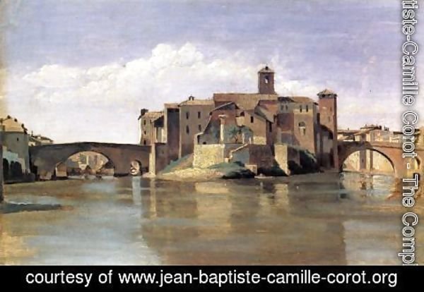 Jean-Baptiste-Camille Corot - Island of San Bartolommeo