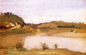 Jean-Baptiste-Camille Corot - The Tiber near Rome