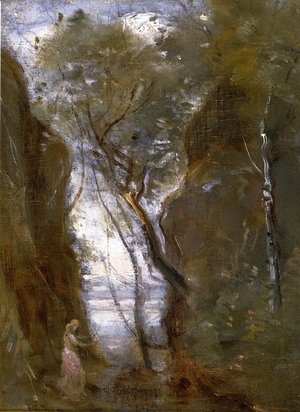 Jean-Baptiste-Camille Corot - The Lac de Nemi