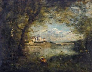 Jean-Baptiste-Camille Corot - Souvenir du Pont de Mantes