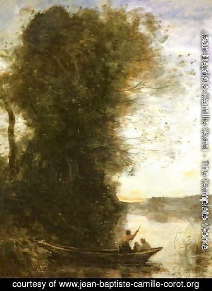 Jean-Baptiste-Camille Corot - Landscape with a Lake
