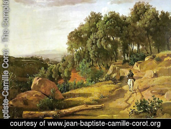 Jean-Baptiste-Camille Corot - A View near Volterra