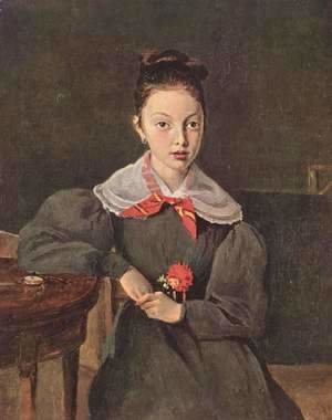 Jean-Baptiste-Camille Corot - Portrait of Octavie Sennegon, the artist's niece (later Madame Chamouillet)