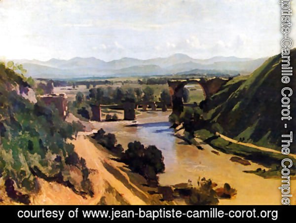 Jean-Baptiste-Camille Corot - The Bridge at Narni