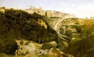 Jean-Baptiste-Camille Corot - Vista de Volterra