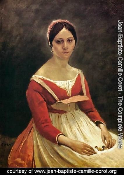 Jean-Baptiste-Camille Corot - Young Woman (Madame Legois)