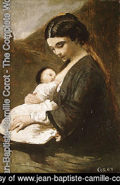 Jean-Baptiste-Camille Corot - Mother and Child