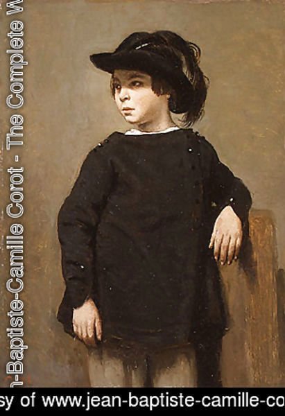 Jean-Baptiste-Camille Corot - Portrait of a Child ca 1835