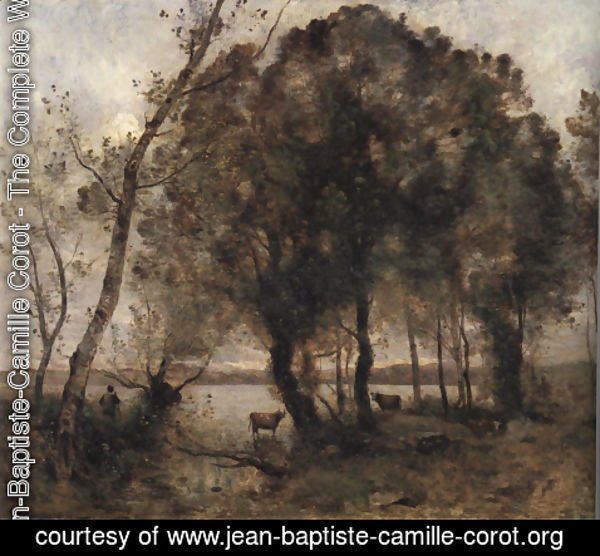 Jean-Baptiste-Camille Corot - The Lake 1861