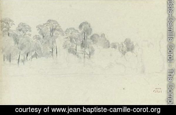 An Italianate landscape with a house in a forest by a pond