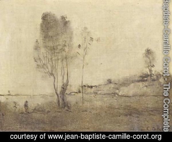 Jean-Baptiste-Camille Corot - L'Etang aux deux arbres