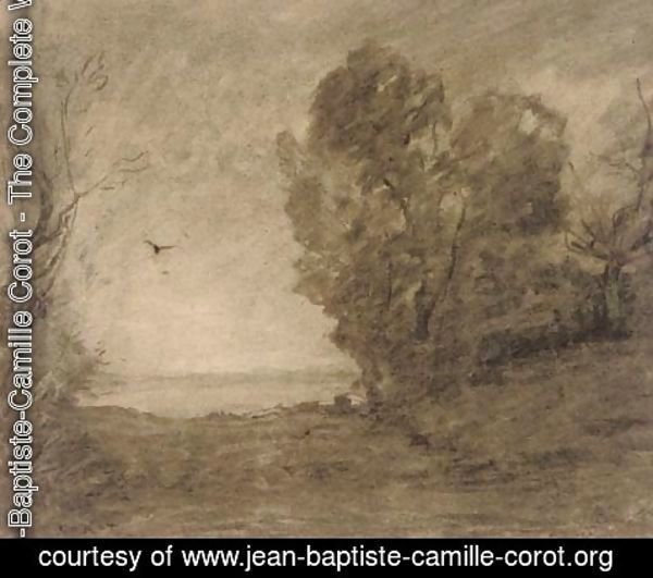 Jean-Baptiste-Camille Corot - L'oiseau du soir